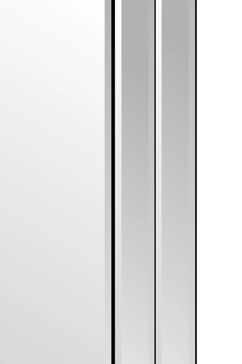 MirrorOutlet Luxford All Glass Bevelled Large Dress Mirror 120 x 80 CM in Silver 4