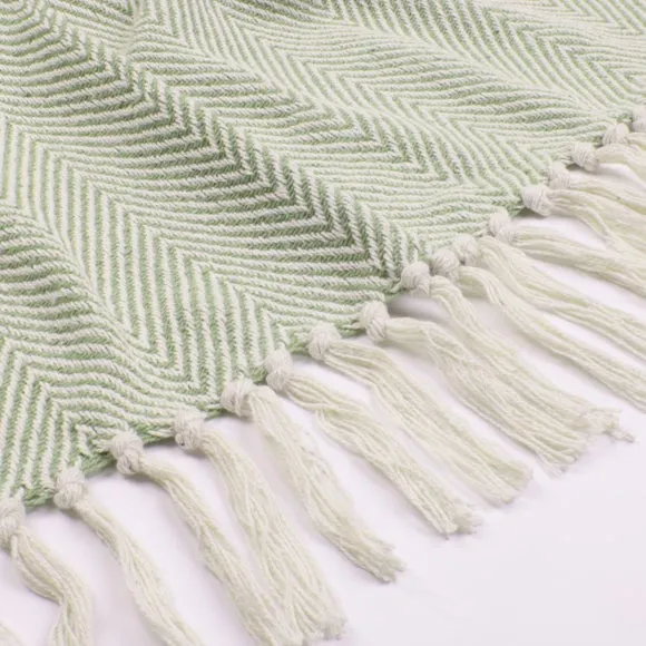 Jenson Herringbone Throw Blanket 2
