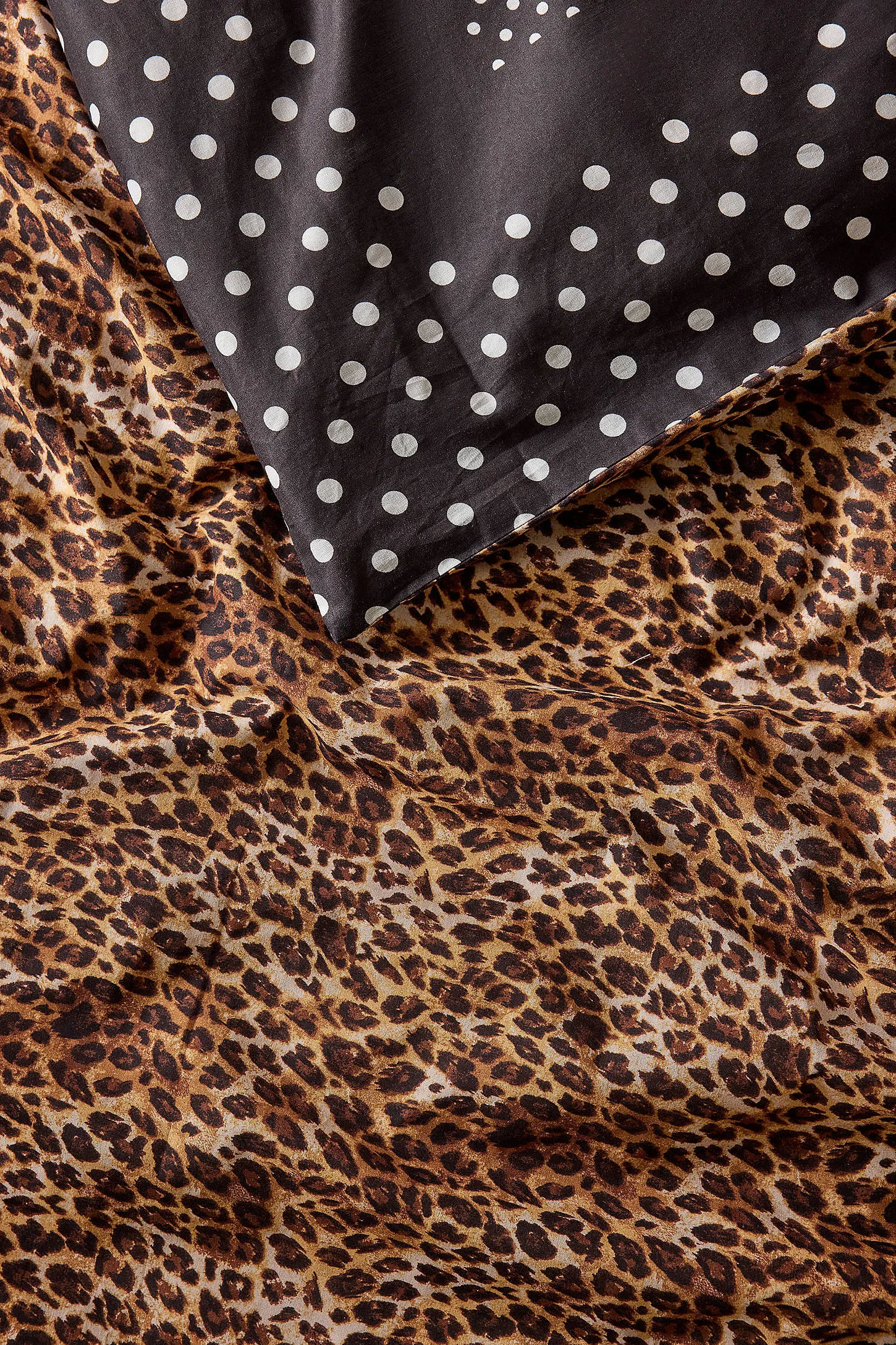 Leopard Print & Polka Dot Reversible Duvet Set 4