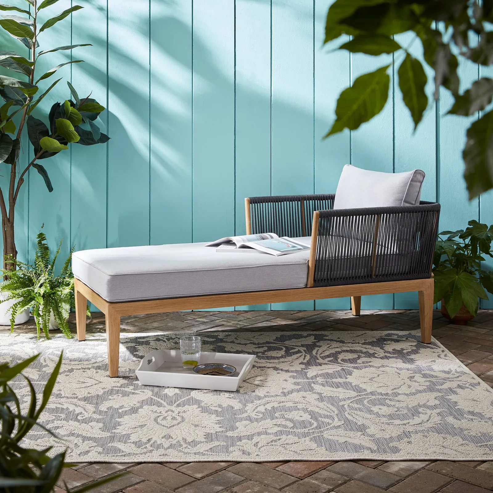 Jasmine Indoor Outdoor Rug Light Grey