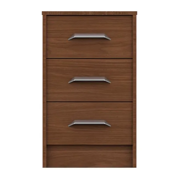 Florine 3 Drawer Bedside Table