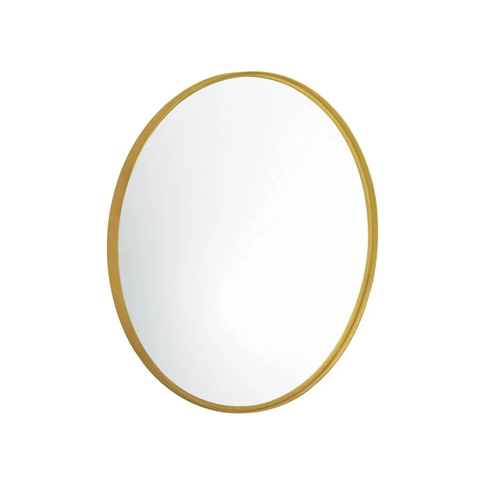 sweeek 60cm round metal mirror in Gold 2