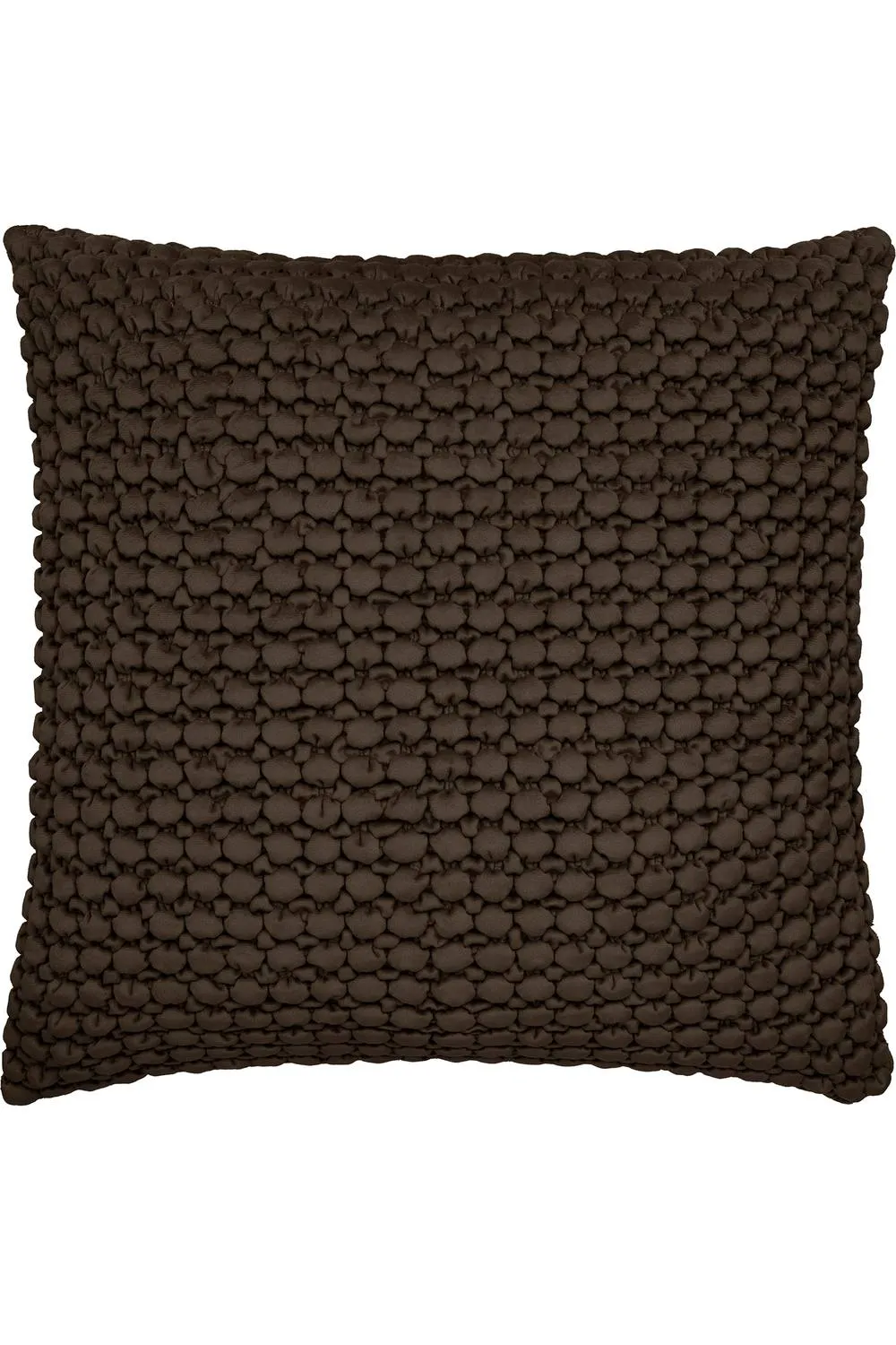 Appletree 'Bobble' Velvet Filled Cushion in Chocolate 2