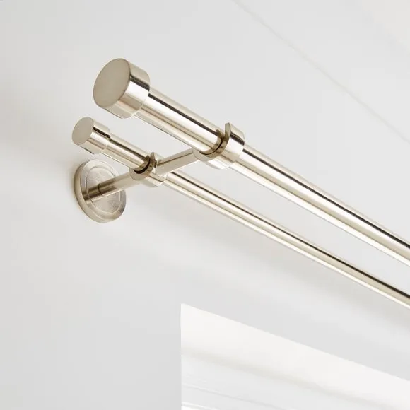 Trinity Double Layer Extendable Metal Curtain Pole