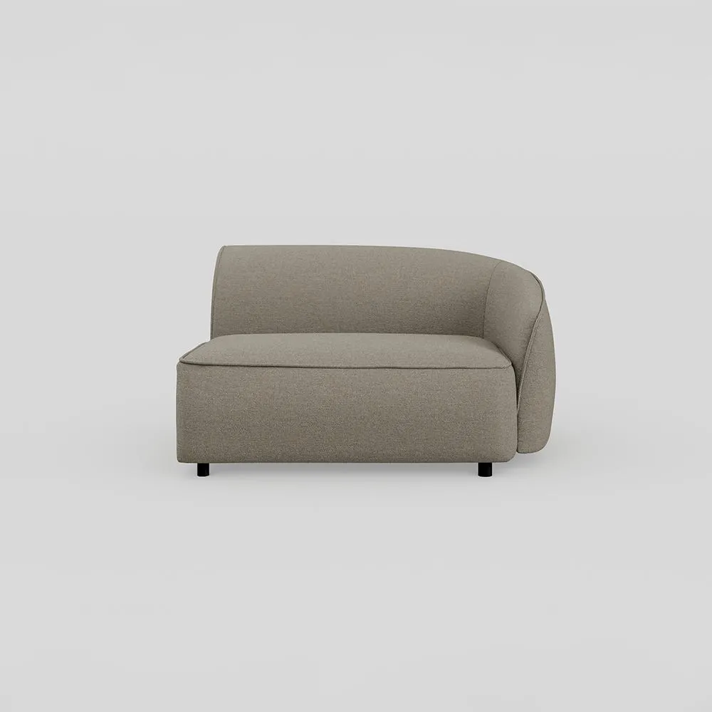 Heal's Aurelie Large Corner Module RHF Broadweave Pebble 1