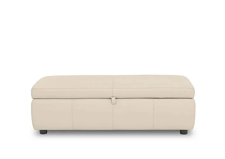 Tyrell 150cm Leather Blanket Box - BV Bisque