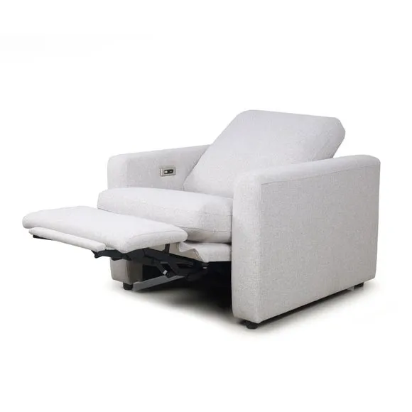 Zaria Boxy Basketweave Power Recliner Armchair 6
