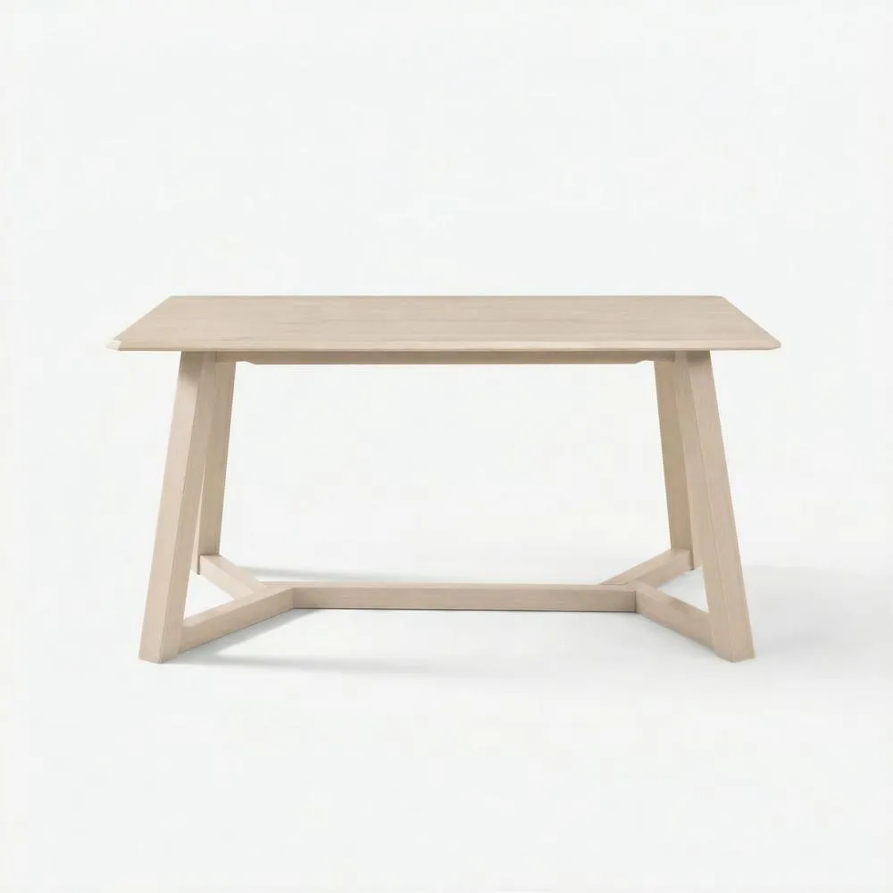 FurnitureboxUK Lulworth Whitewashed Wood Dining Table 4 Cream Beaumont Chairs 4