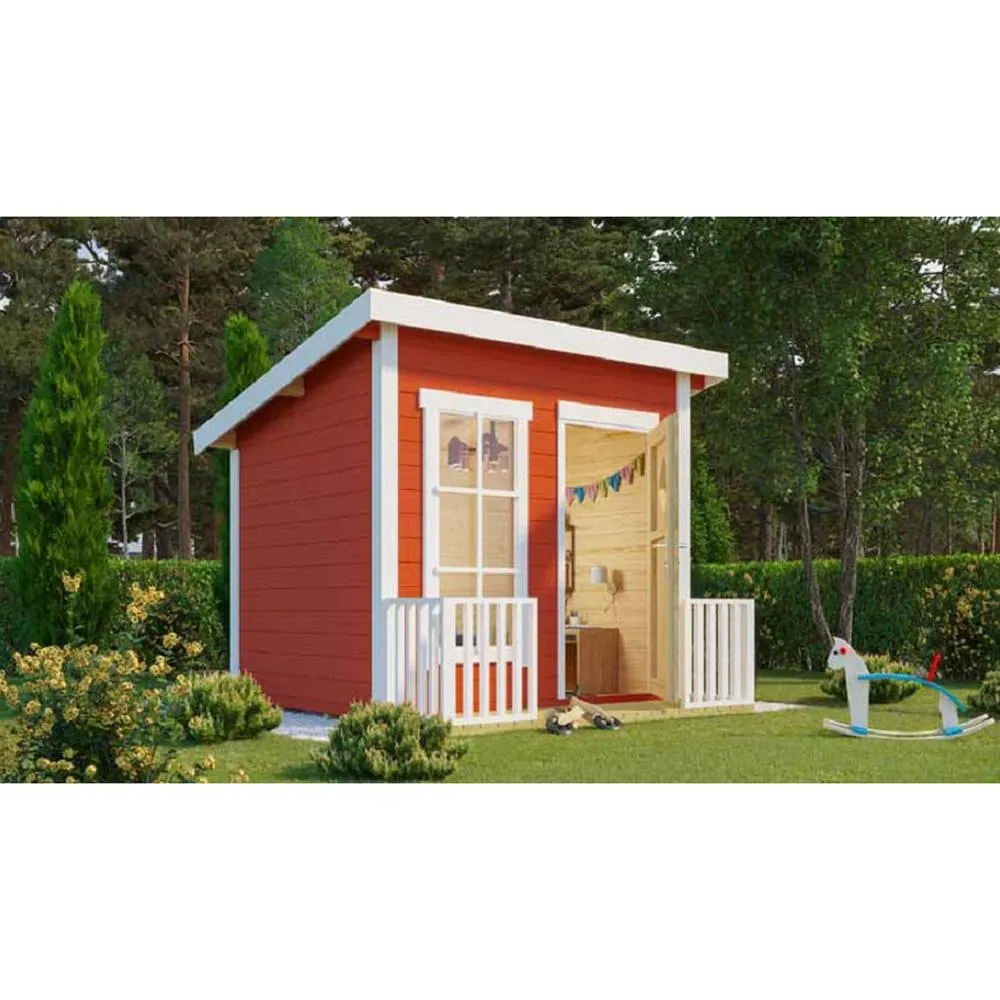 Lasita Maja Ltd Flipp-Log Cabin, Garden Room, Home Office - L230xW190.6xH188.1 cm in Natural 3