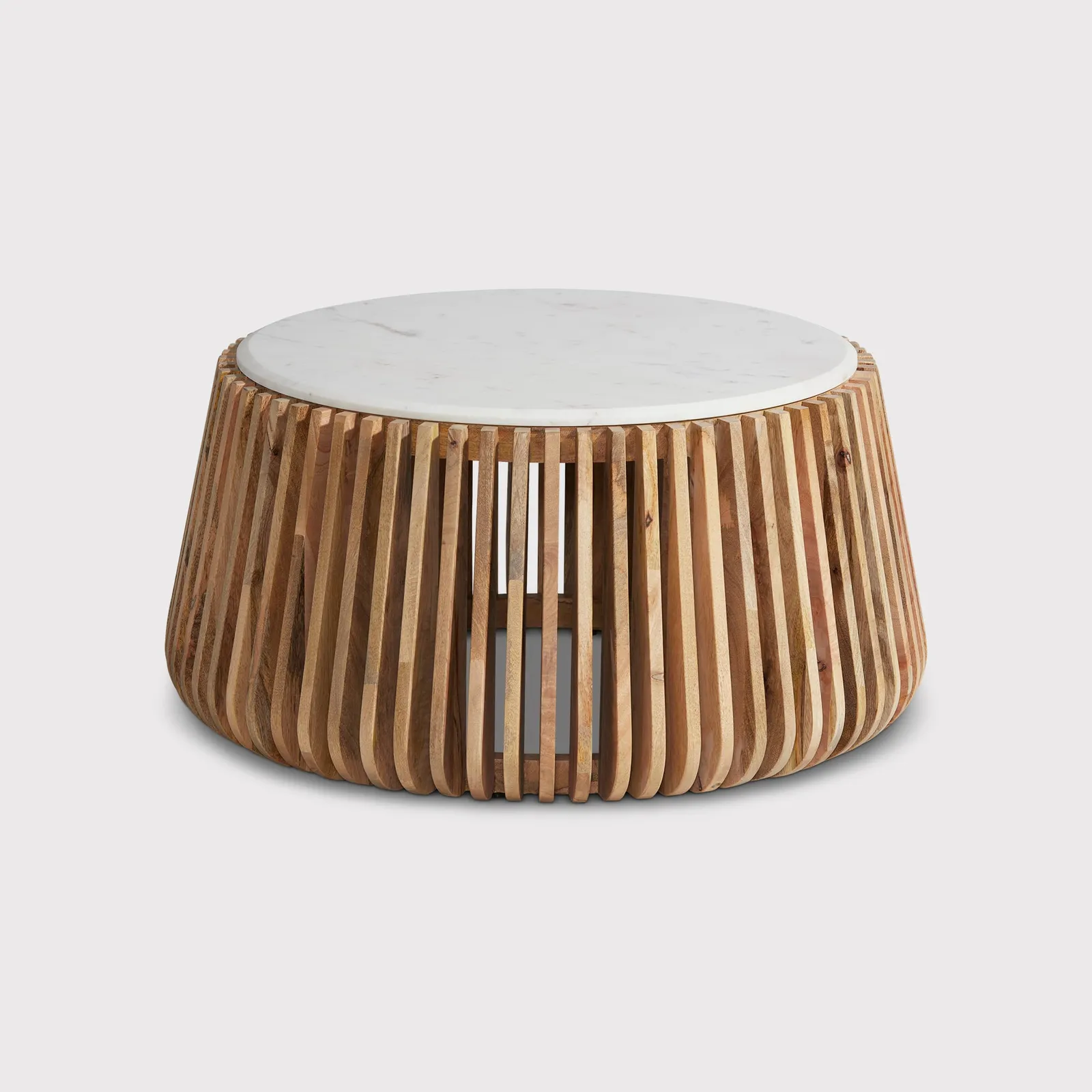 Ombra Coffee Table, Round, Neutral Marble | Barker & Stonehouse