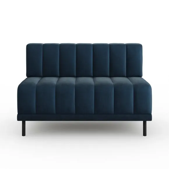 Amali Long Dining Bench, Matte Plush Velvet 5