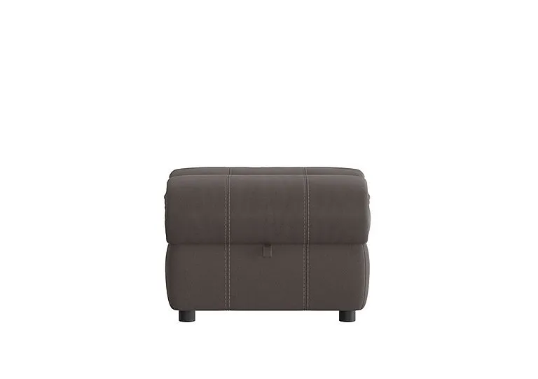 Link Fabric Footstool - Dark Grey - Living Room Furniture - In Time for Christmas