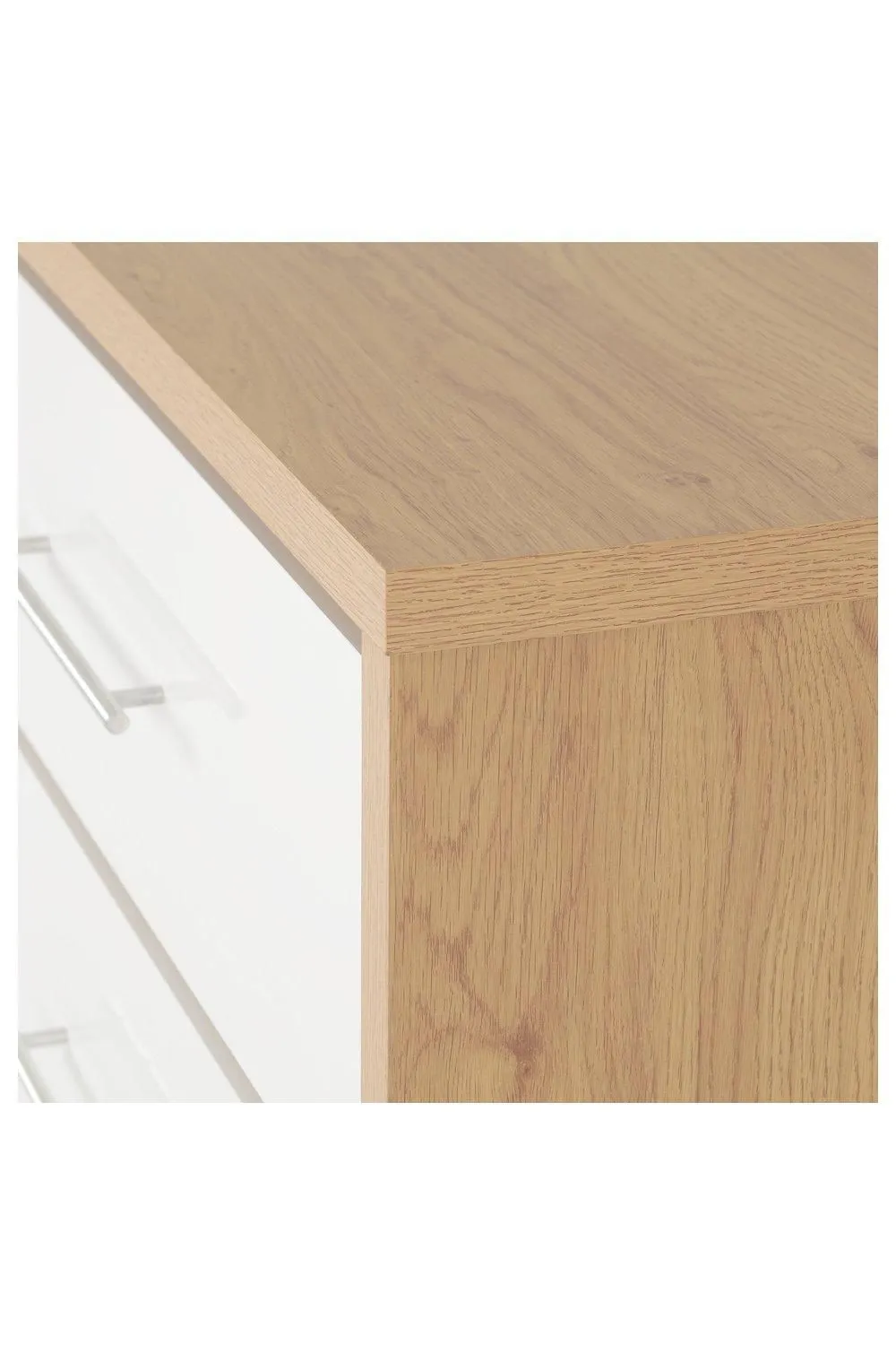 Seconique Seville 3 Drawer Chest in White 5