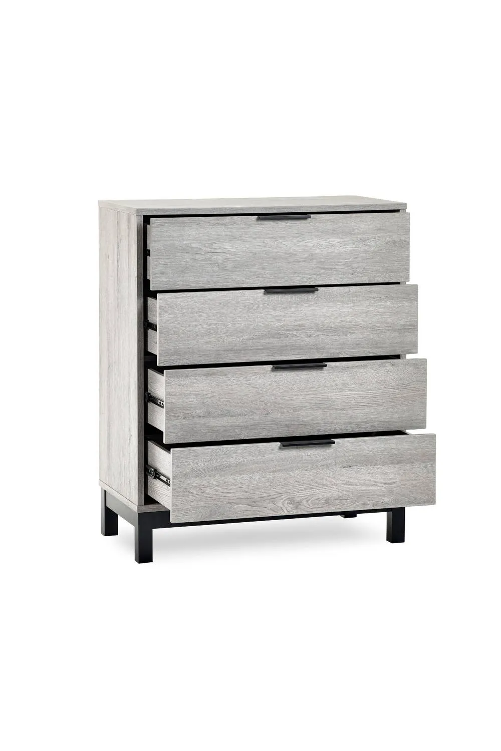 Julian Bowen Bali 4 Drawer Chest in Light Grey 5