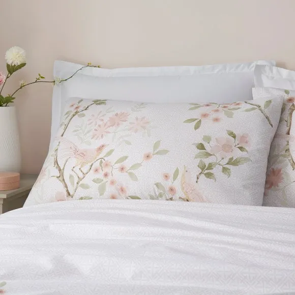 Ditsy Bird Polycotton Duvet Cover & Pillowcase Set 2