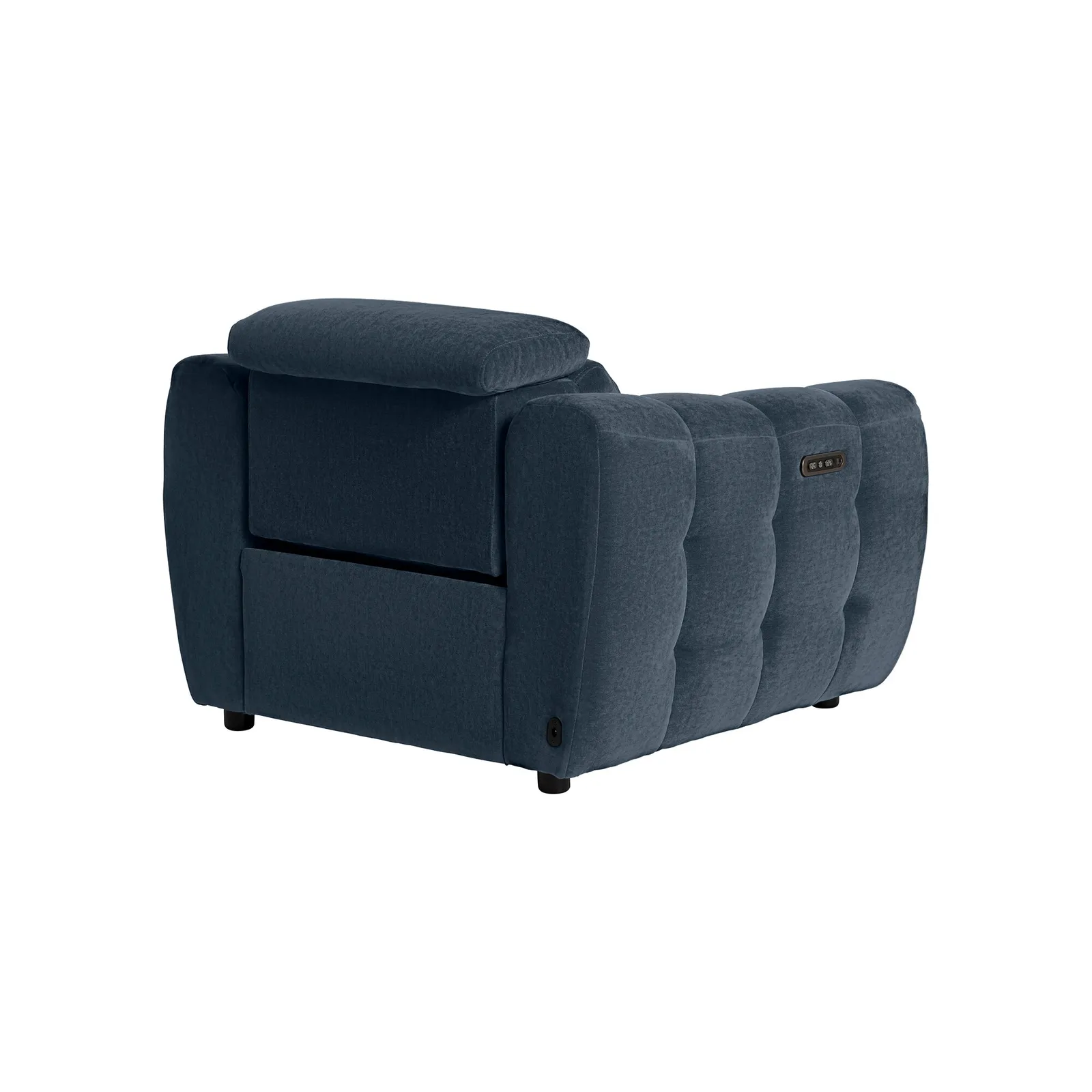 Montgomery Power Recliner Chair & Headrest, Navy Fabric | Barker & Stonehouse 5