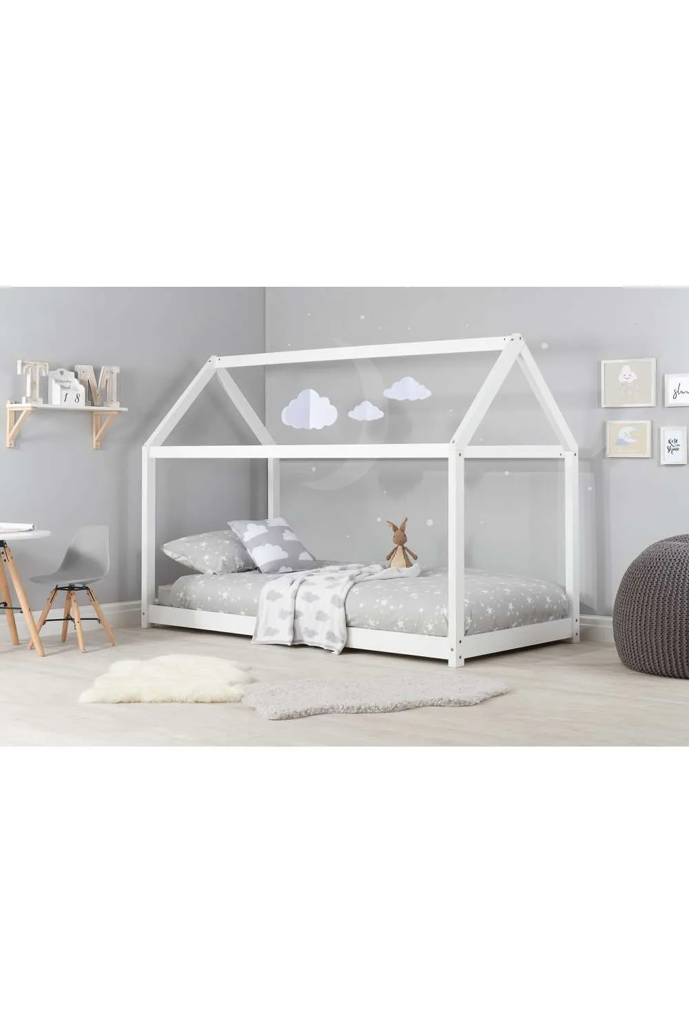 Birlea House Bed in White