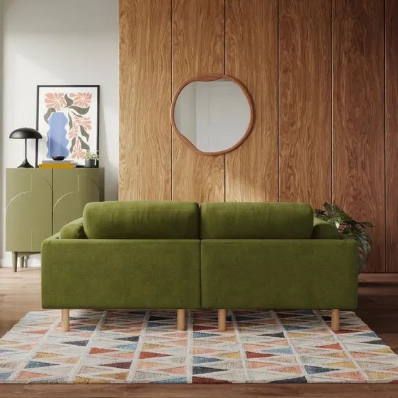 Newton Luxe Chenille Corner Chaise Sofa 3