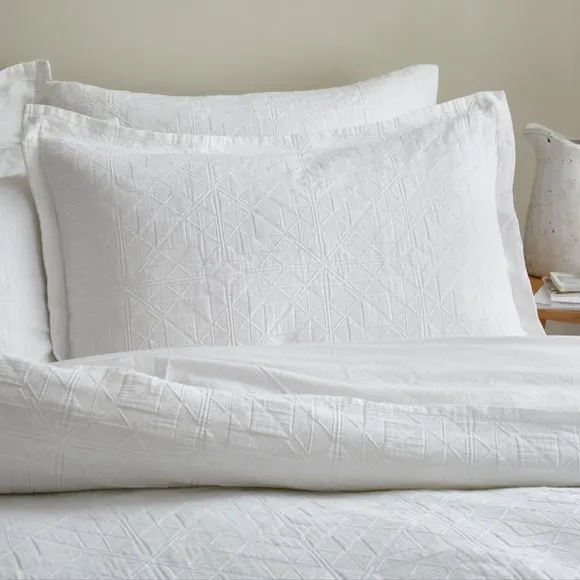 Geo Matalasse Jacquard 100% Cotton Oxford Pillowcase
