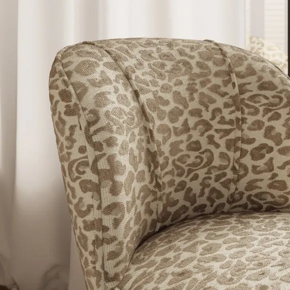 Elsie Leopard Jacquard Cocktail Chair 3
