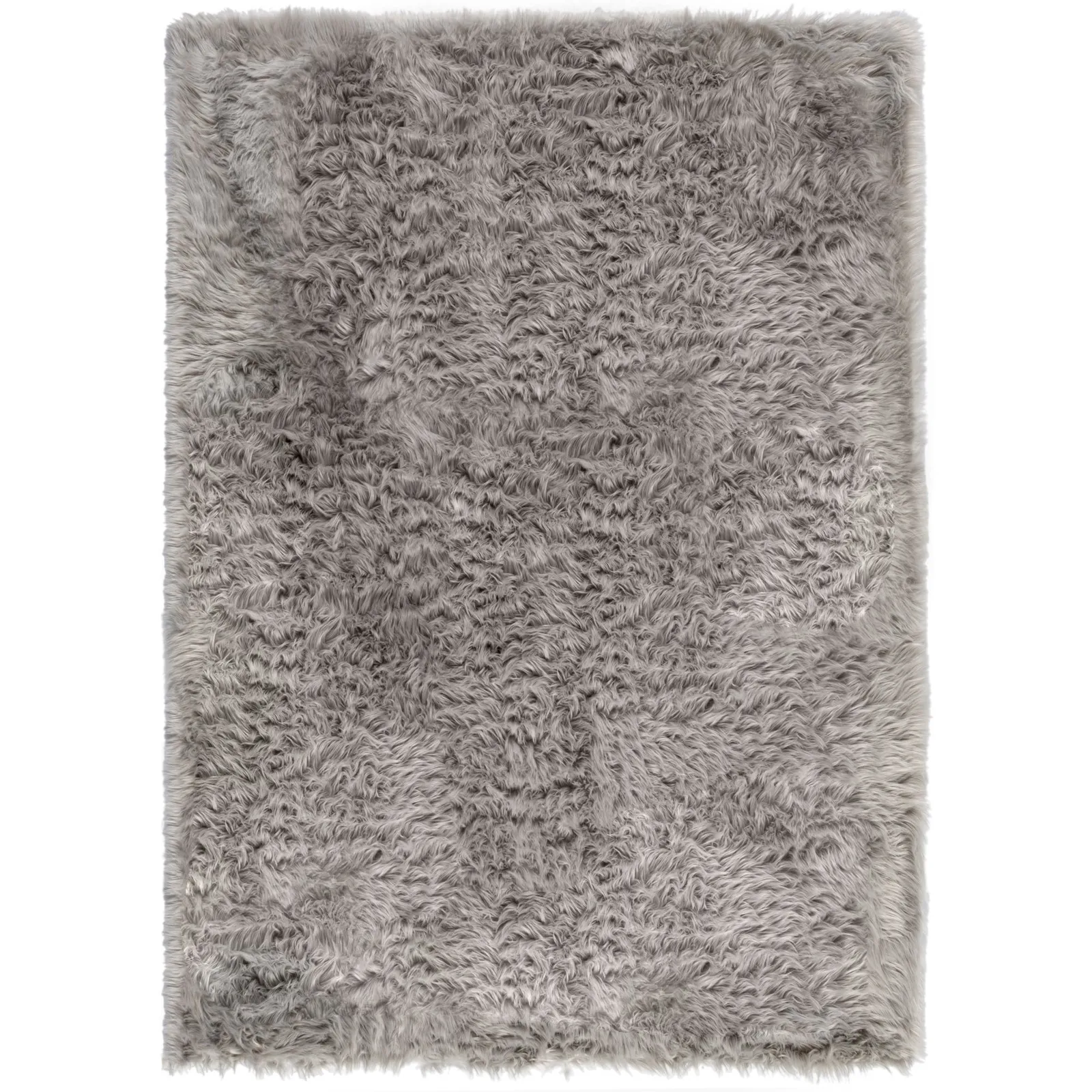 Faux Sheepskin Rug Grey