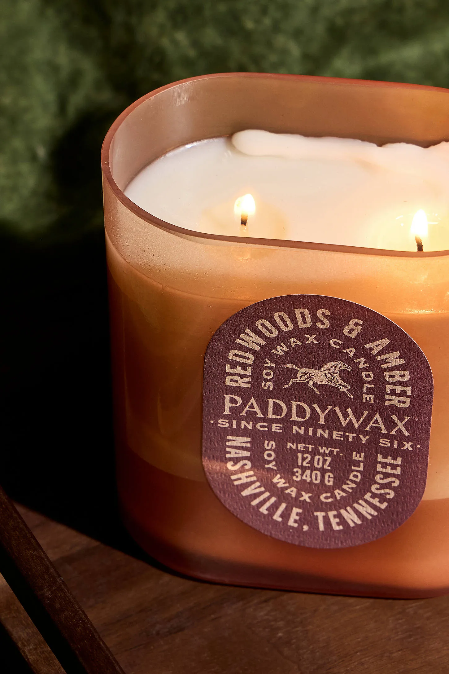 Paddywax Vista Redwoods & Amber Soy Wax 12oz Candle ALL 2