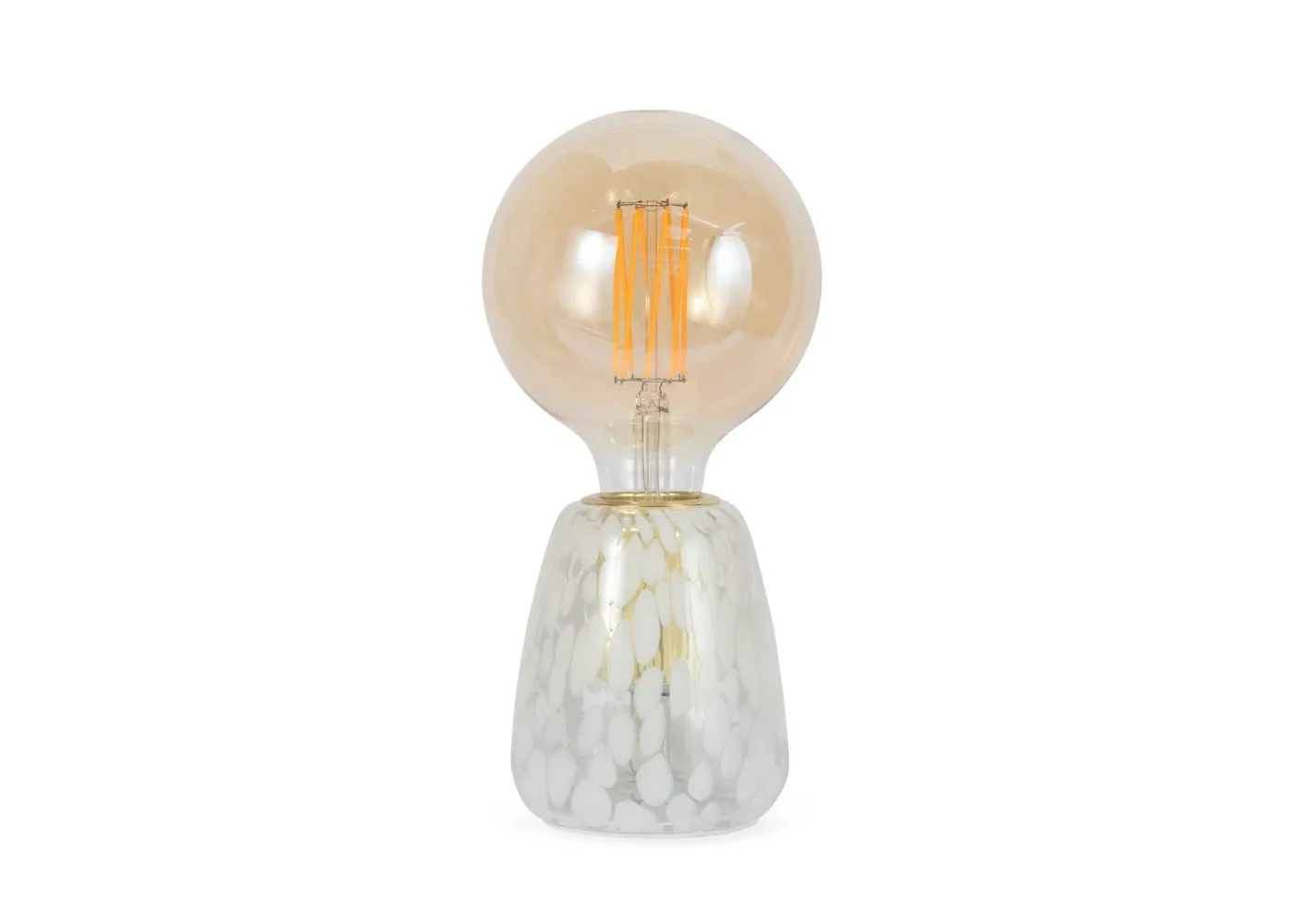 Heal's Confetti Glass Table Lamp White