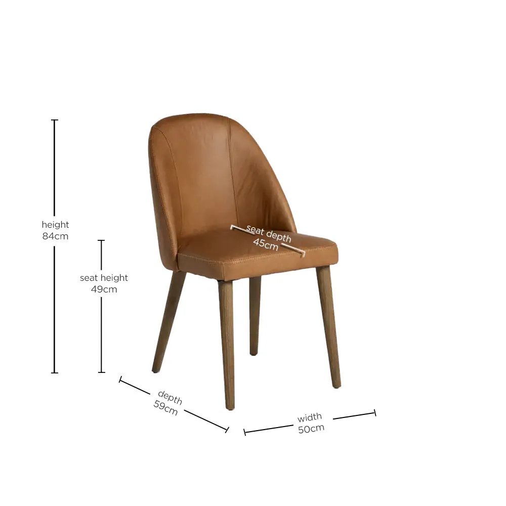Rogan Dining Chair Leather | Barker & Stonehouse 4