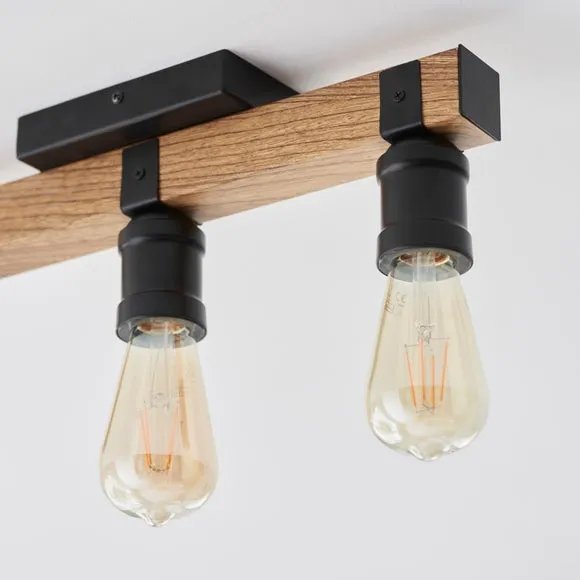 Fulton 3 Light Bathroom Semi Flush Ceiling Light 2