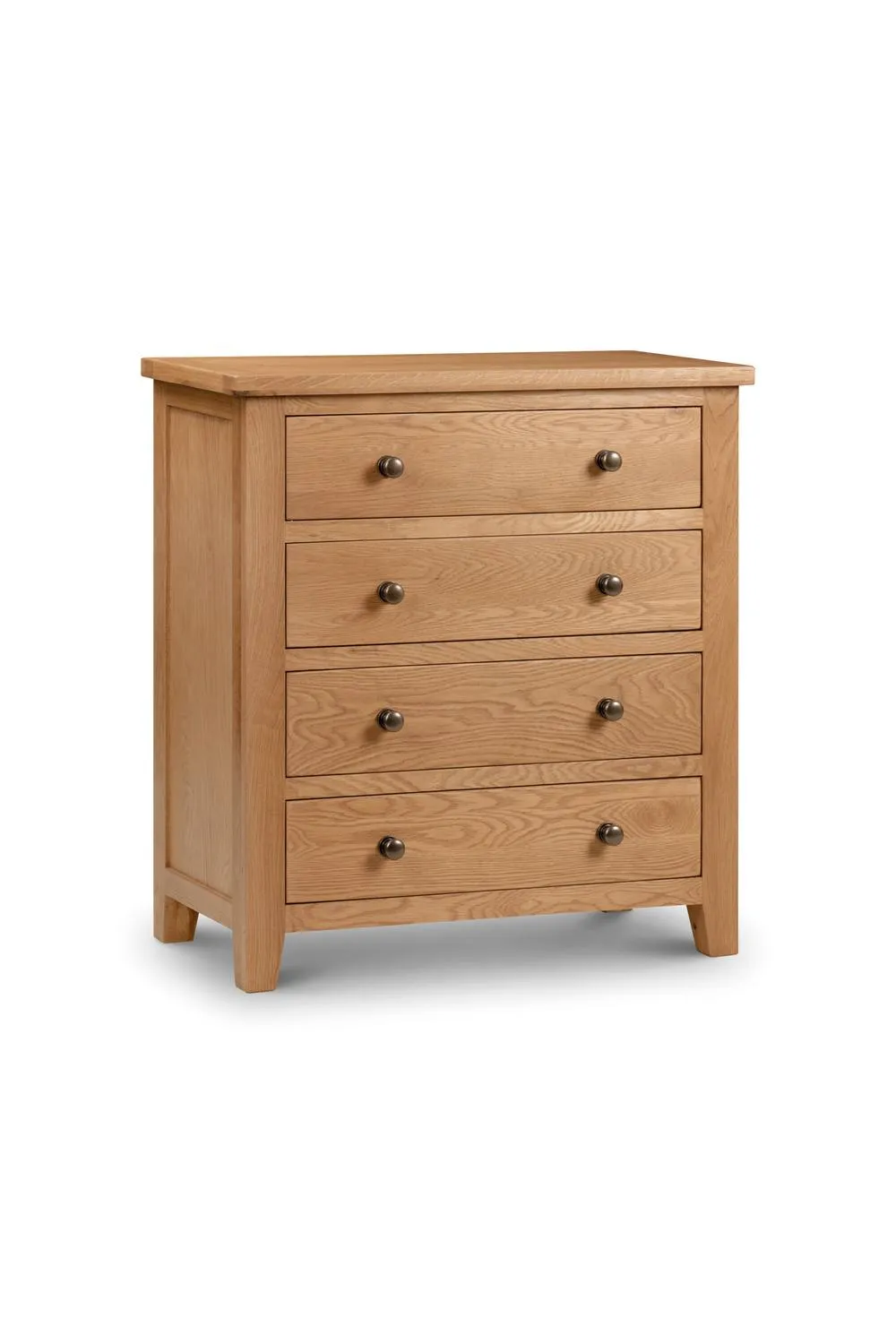 Julian Bowen Marlborough 4 Drawer Chest in Light Oak 5