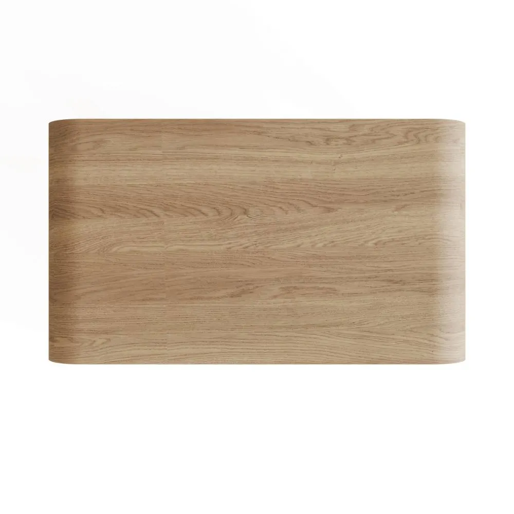 GFW Vionna Curved Coffee Table in Light Oak 5