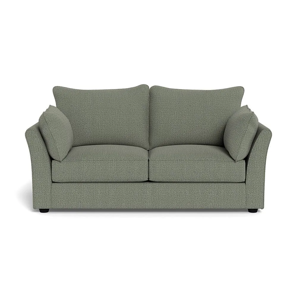Heal's Tailor 3 Seater Sofa Boucle Tweed Lapis Black Feet 1
