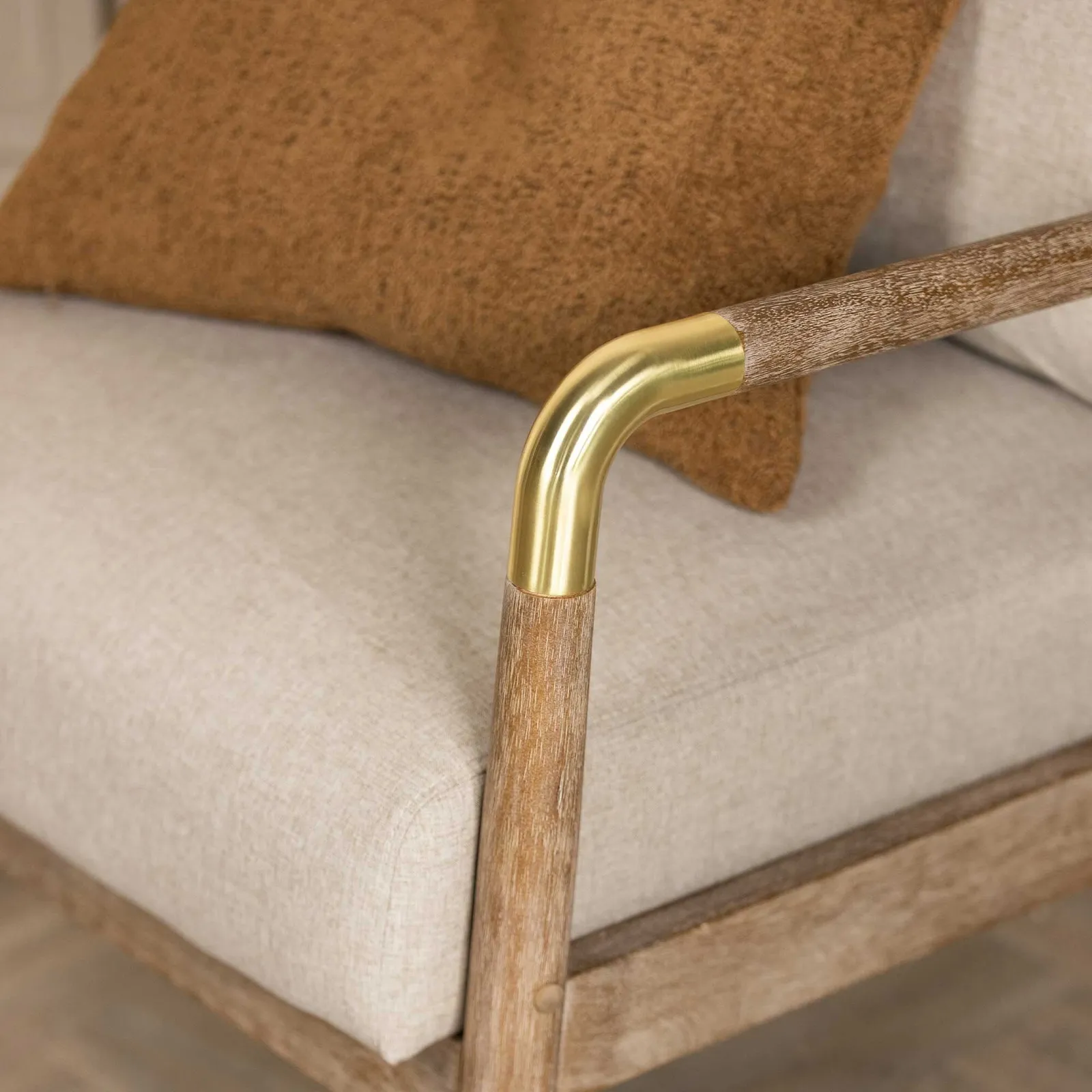 Tarron Armchair, Neutral Fabric | Barker & Stonehouse 5