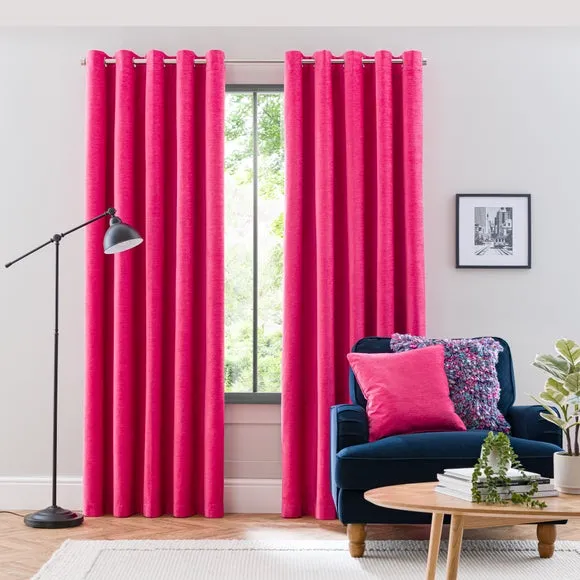 Genoa Chenille Blackout Eyelet Curtains 2