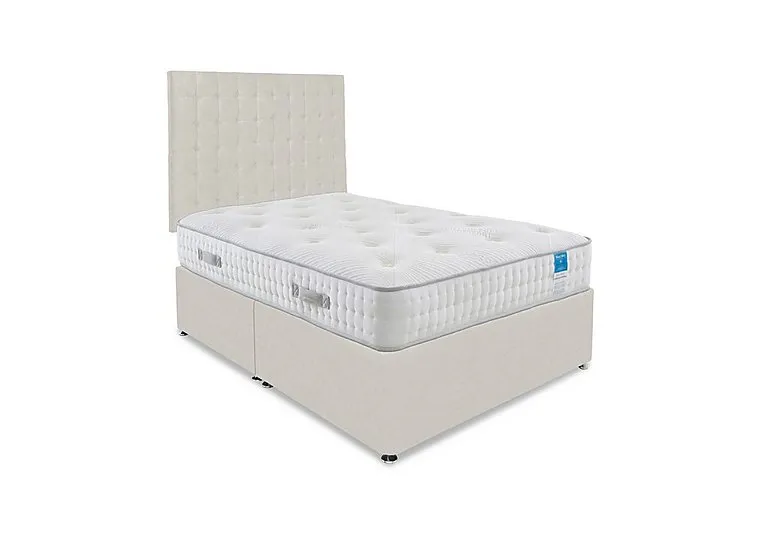 Ergo Deluxe Divan Set - Small Double - Plush Ecru