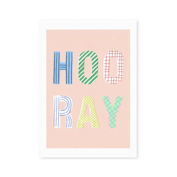 East End Prints Hooray Print 2