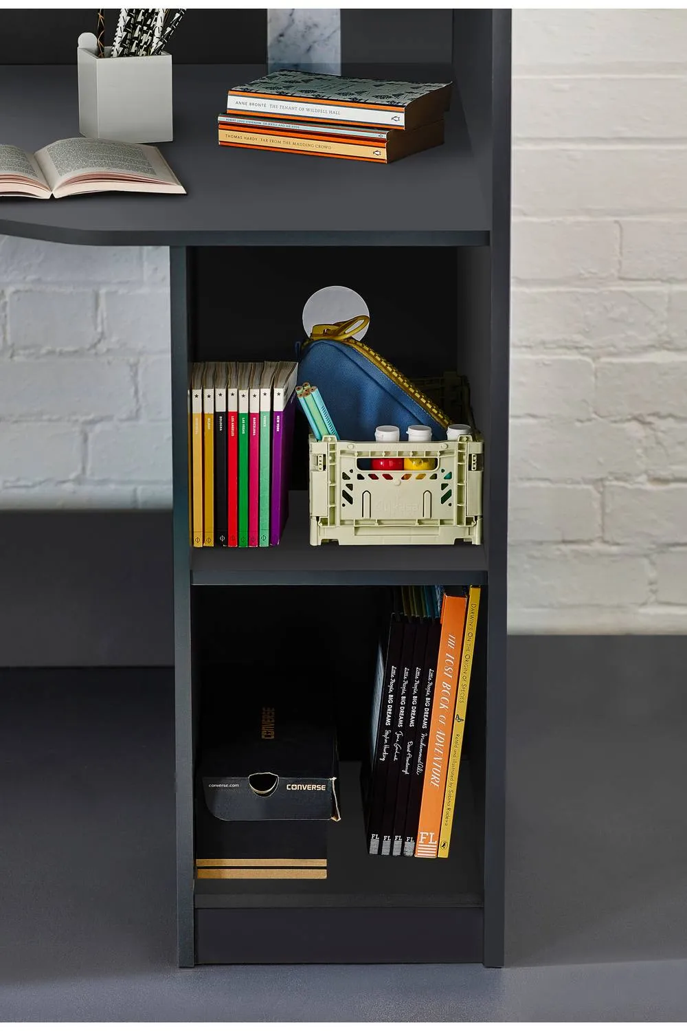 Julian Bowen Hercules Highsleeper Loft Bed with Desk in Dark Grey 6