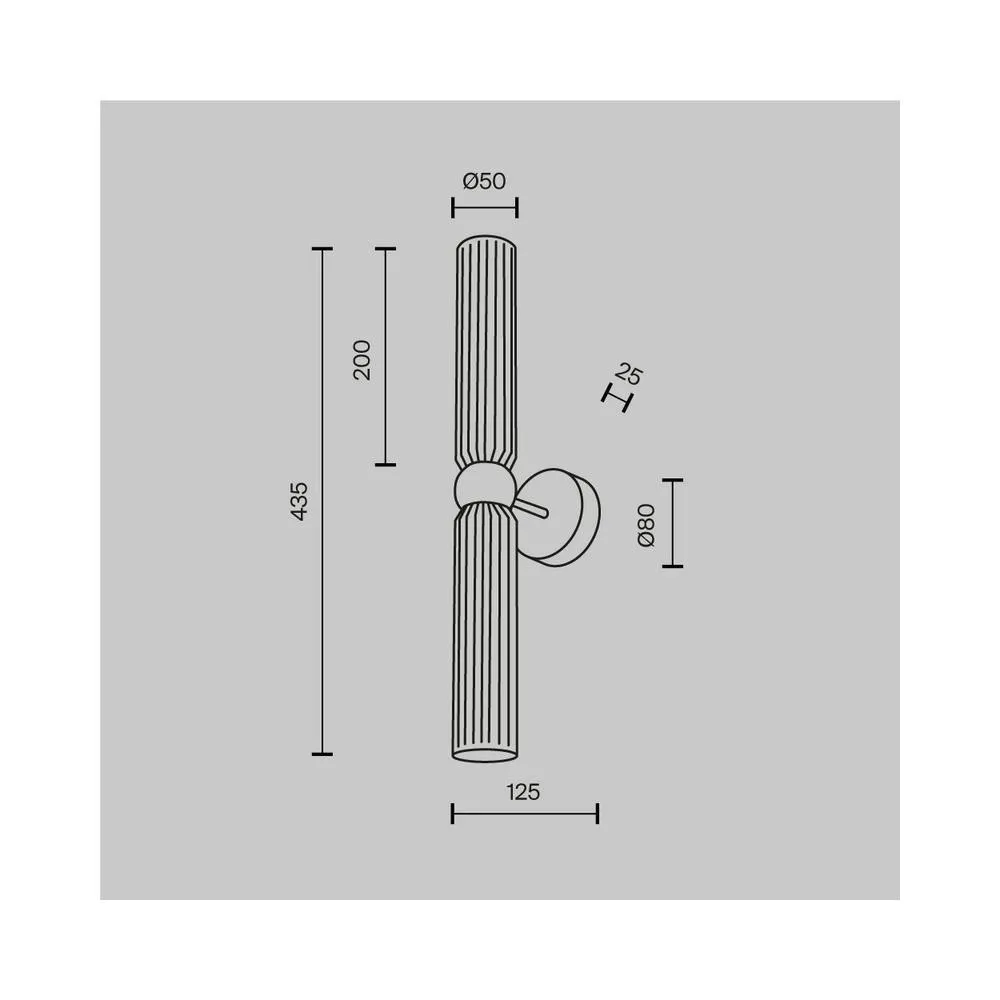 Netlighting Antic Modern Up & Down Wall Lamp Gold 2xG9 Grey Shade 2