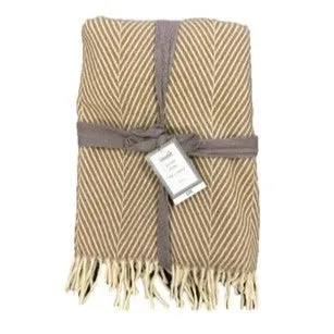 Foxton Herringbone Throw Blanket 130x180cm 4