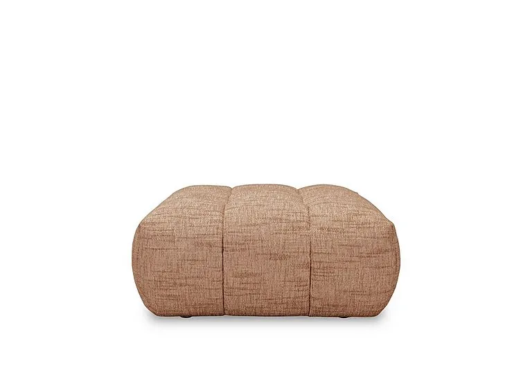 Mellow Fabric Footstool - Tan - Living Room Furniture