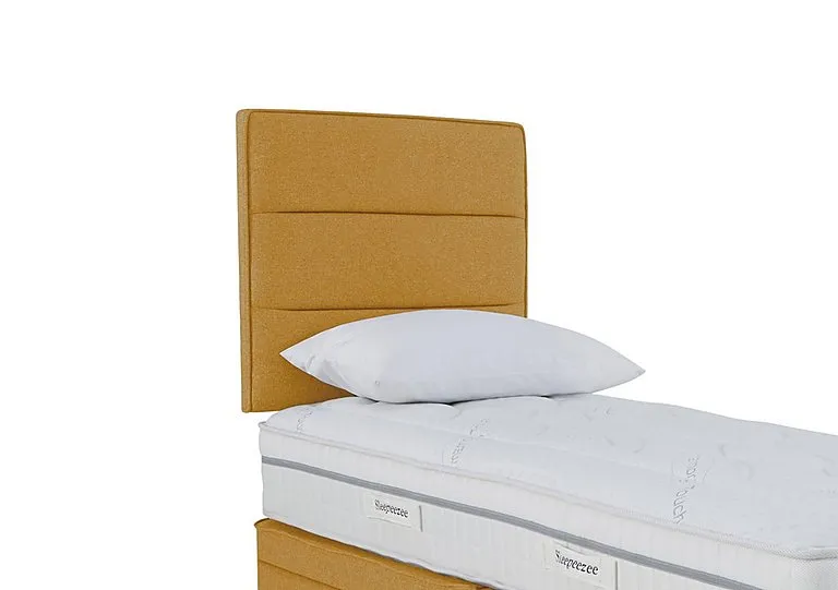 Jack Strutted Headboard - Single - Tweed Mustard