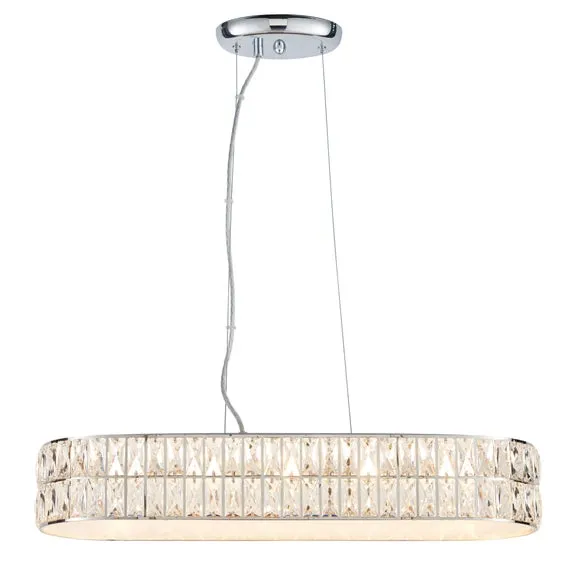 Vogue Crystal Armoury Integrated LED Diner Ceiling Light 6