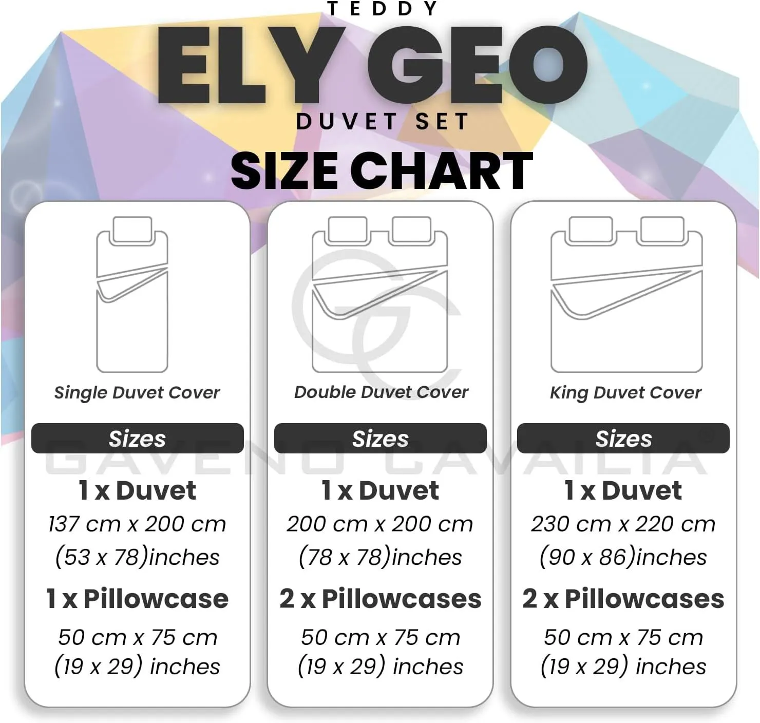 GAVENO CAVAILIA Ely Geo Printed Duvet Cover in Charcoal 4