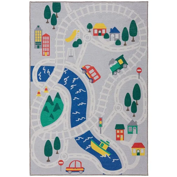 PractiRug Adventure Play Washable Kids Rug 5
