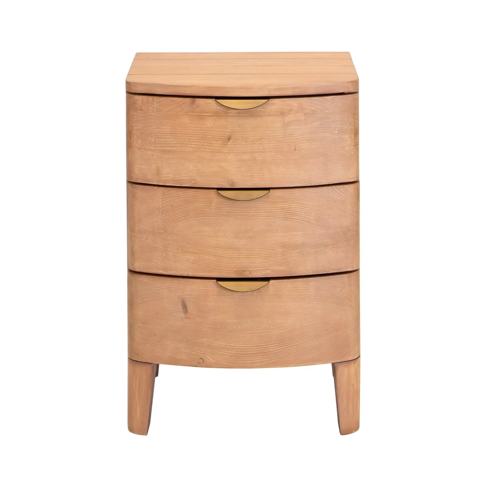 Halstatt 3 Drawer Bedside Table, Pine Wood | Barker & Stonehouse 2