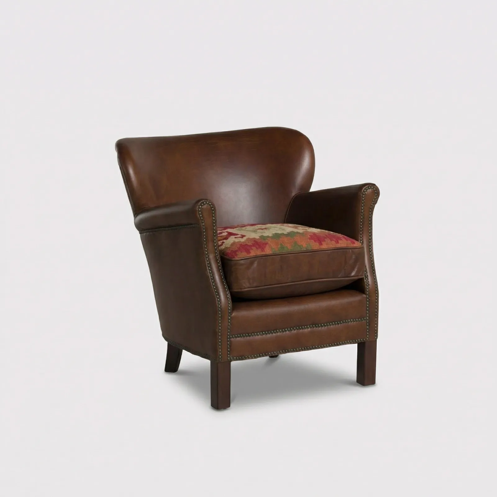 Cavendish Armchair, Brown Leather | Barker & Stonehouse