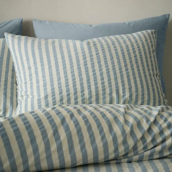 Pineapple Elephant Cotton Rich Woven Stripe Duvet Cover & Pillowcase Set 2