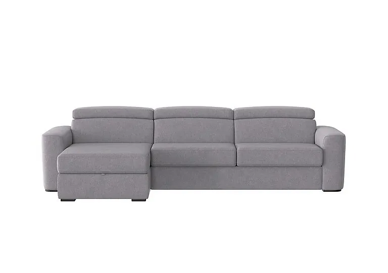 Infinity Fabric Left Hand Facing Corner Chaise Sofa with Storage - R27 Pewter