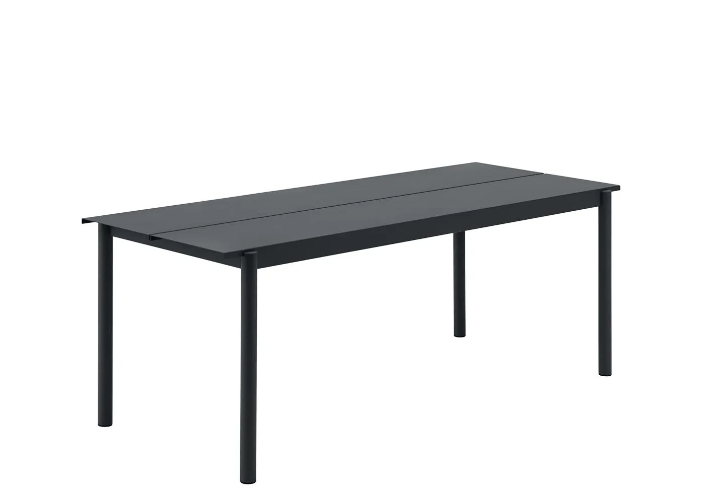 Muuto Linear Outdoor Steel Table Large Black 1