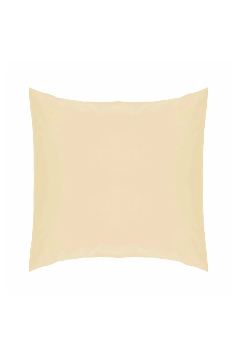 Belledorm Easy Care 200 Thread Count Cotton Polyester Percale Continental Pillowcase in Cream 2